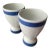 Mid 20th Century Rustic European Arabia Finland Egg Cups - a Pair For Sale
