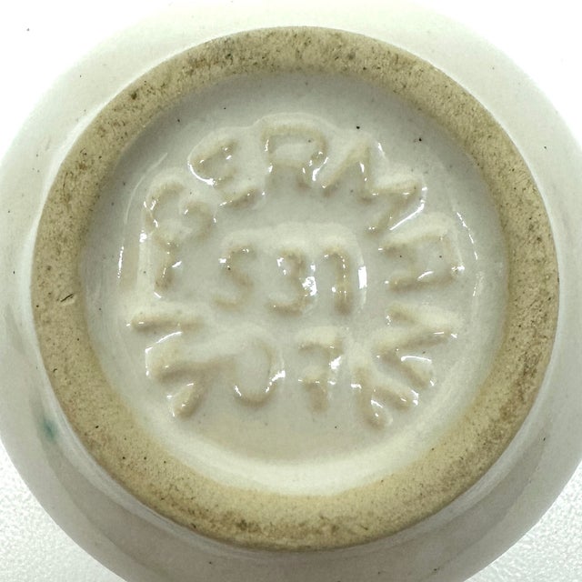 White Textured Ceramic Mid-Century Vase Curation, Made in Germany - Group of 5 For Sale - Image 16 of 18