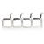 Metal Set of 4 Mid Century Modern “Ch66" Dining Chairs by Nicos Zographos For Sale - Image 7 of 17