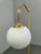 Gold Art Deco Italian Brass Floor Lamp with Glass Globe, 1930s For Sale - Image 8 of 13