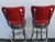 Retro Mid Century Modern Swivel Red Vinyl and Chrome Barstools 6350 For Sale - Image 11 of 18