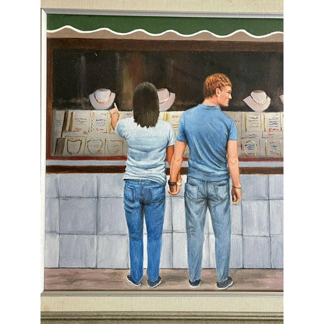 PALM BEACH ESTATE FIND!! “Greener Grass” is a wonderful oil painting on canvas by noted South Florida portrait artist Irv...