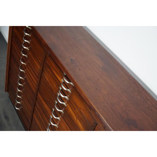 Vintage Dutch Mahogany Watchmakers Cabinet, 1930s For Sale - Image 11 of 18