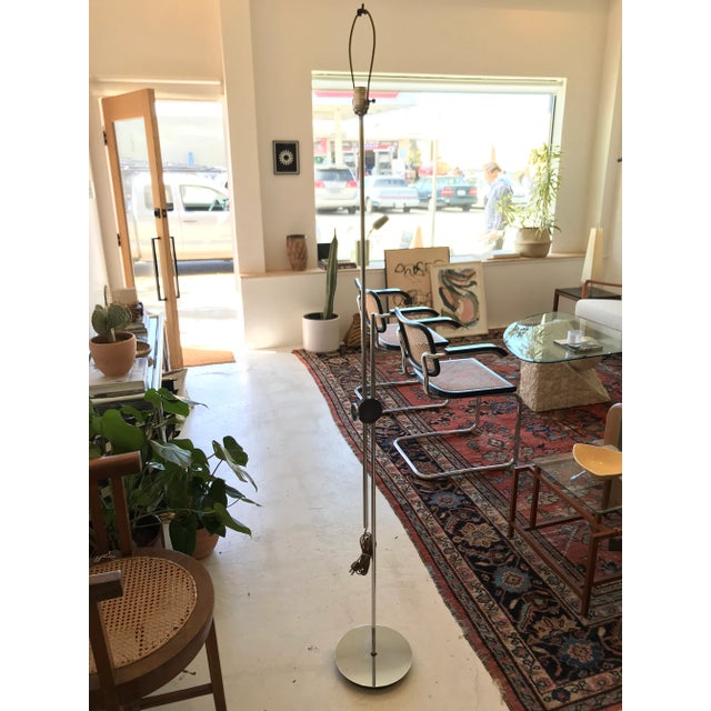 1970s Vintage Robert Sonneman Chrome Floor Lamp For Sale - Image 12 of 13