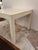 Stylish Century Furniture Mosaic Bone Game Table. Ivory color, two drawers. Original retail $5400. Showroom floor sample.