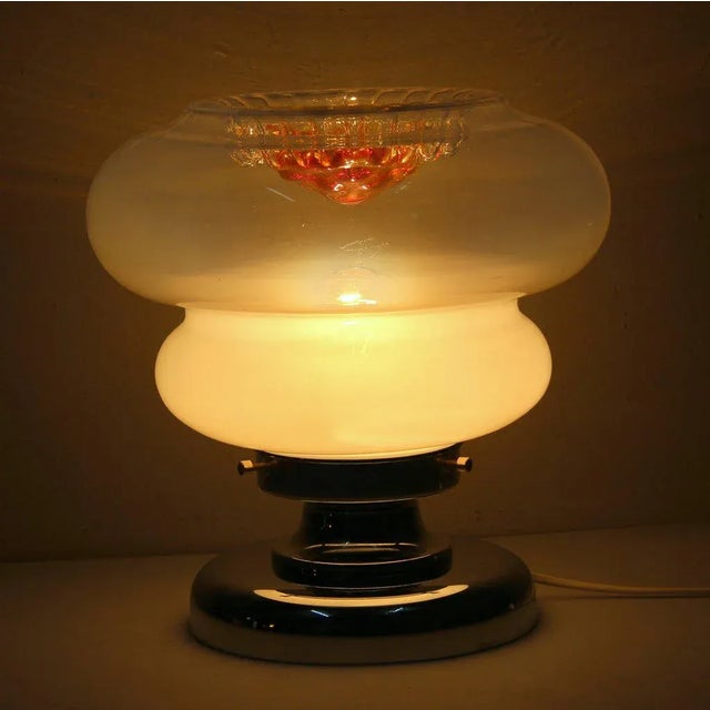 Murano Glass Table Lamp, 1960s For Sale - Image 4 of 6
