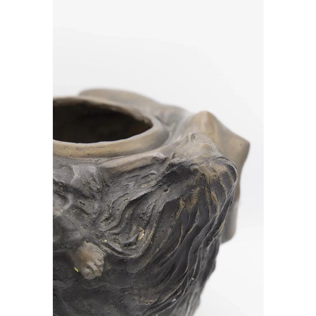 French Art Nouveau Bronze Vase, 1890s For Sale - Image 4 of 9