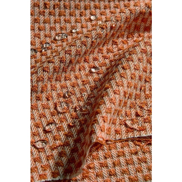 Contemporary Harlequin Hito Fabric in Clementine/Chalk For Sale - Image 3 of 3