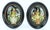 1930s Vintage Shell Art Floral Bouquet in Victorian Style Oval Frames, a Pair For Sale - Image 5 of 12