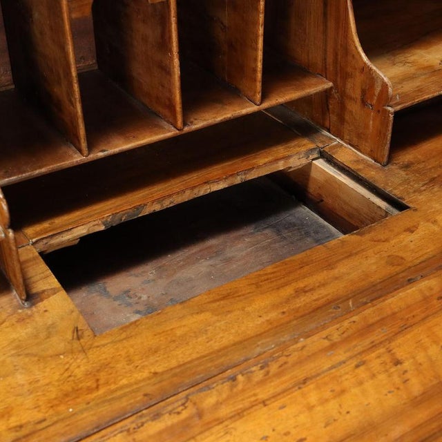 Walnut and Walnut Burl Drop-Leaf Cabinet For Sale - Image 4 of 13