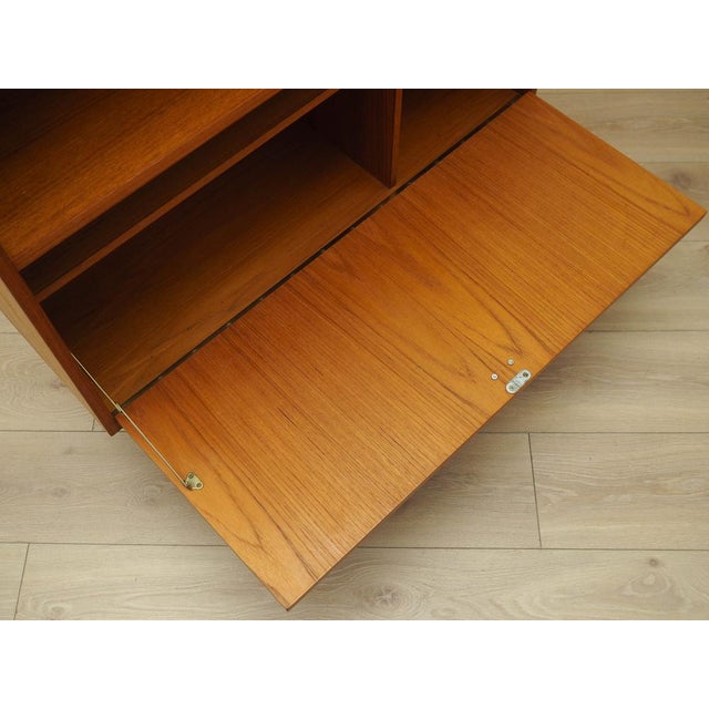 Orange Vintage Danish Teak Bookcase, 1960s For Sale - Image 8 of 10