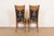 William Doezema for Mastercraft Mid-Century Modern Hollywood Regency Burl Wood Side Chairs or Dining Chairs, Pair For Sale - Image 10 of 12