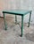 Alberto Giacometti Vintage Sculptural Iron Side Table After Giacometti, Verdigris Finish For Sale - Image 4 of 5