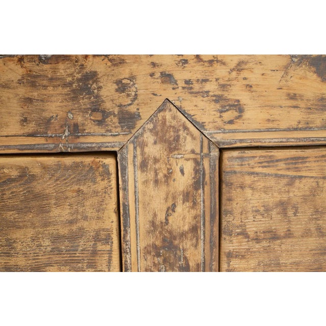 Late 20th Century Three Door Reclaimed Elm Server For Sale - Image 9 of 9