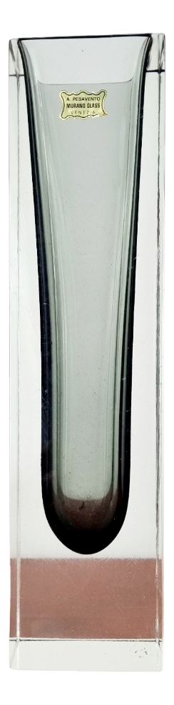 Large Sommerso Murano Glass Vase by Flavio Poli for Alessandro Mandruzzato, 1960s