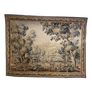 Verdure Tapestry from Aubusson, 19th Century For Sale