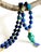 One-of-a-Kind Lapis Lazuli & Turquoise Statement Necklace | Vintage Turquoise Pendant | Artisan Bohemian Luxury Jewelry For Sale In New York - Image 6 of 17