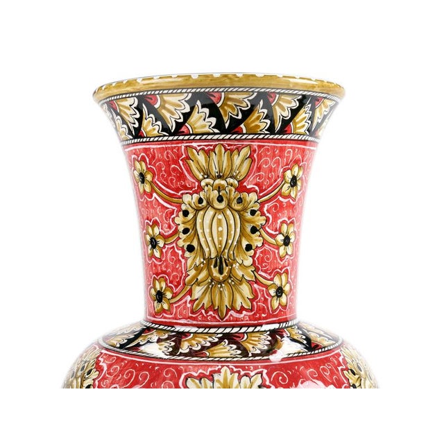 Contemporary Oriental Flowers Heritage Vase by Deblona For Sale - Image 3 of 17