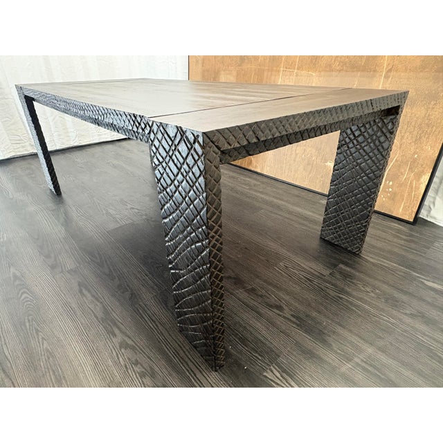 Rh Kendari Rectangular Dining Table – 84" Timothy Oulton | Solid Hand-Carved Suar Wood | Discontinued Rh Collection For Sale - Image 12 of 18