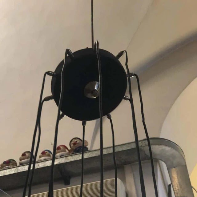 Mid-Century Modern Ten Lights Cascading Chandelier, Circa 1970 For Sale - Image 6 of 13