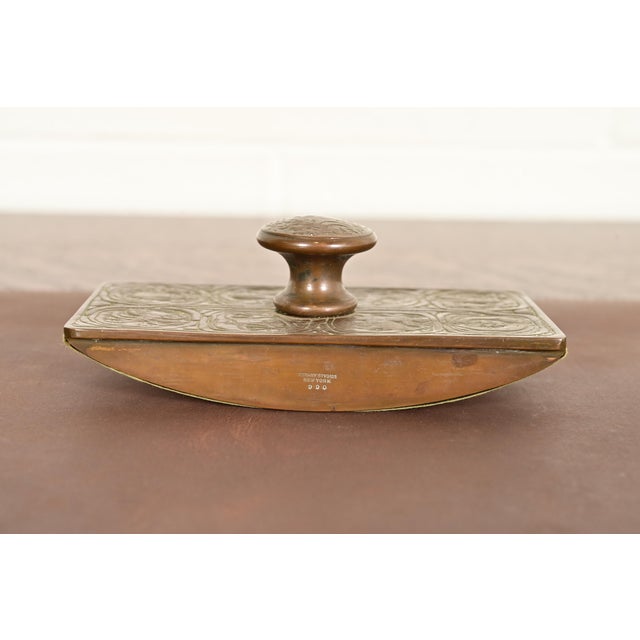 Tiffany Studios New York Zodiac Pattern Bronze Rocker Blotter For Sale - Image 10 of 13