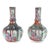 Chinese Export Porcelain Bottle-Form Rose Medallion Vases For Sale
