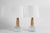 Pair of mid-century Danish table lamps by Danish ceramist Einar Johansen for Søholm. Made circa 1960's. The lamp base is...