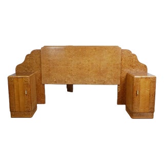 King Sized Bed by Harry & Lou Epstein, 1930s For Sale