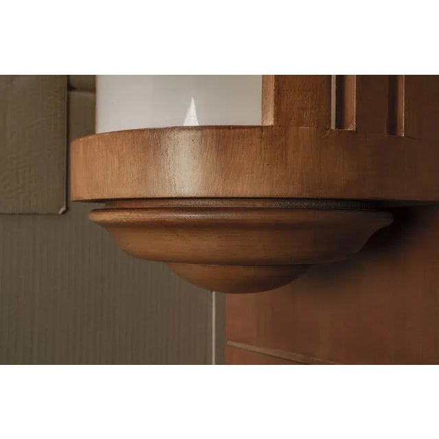 Modern Organic Architectural Wooden Lamps, Set of 2 For Sale - Image 16 of 18