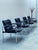 Set of 4 very solid and comfortable office leather armchairs from the 8400 series by Jorgen Kastholm for Kusch & Co.,...