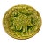 1980s Green Majolica Pottery Fruit Bowl For Sale