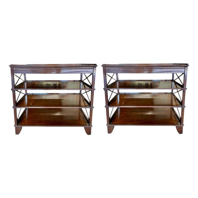 Rose Tarlow Pemberley Bookstand Side Table- A Pair For Sale