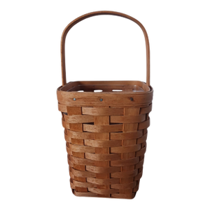 Longaberger Pin Basket, Woven Maple Wood With Logo, Euc, 1991, Includes Liner