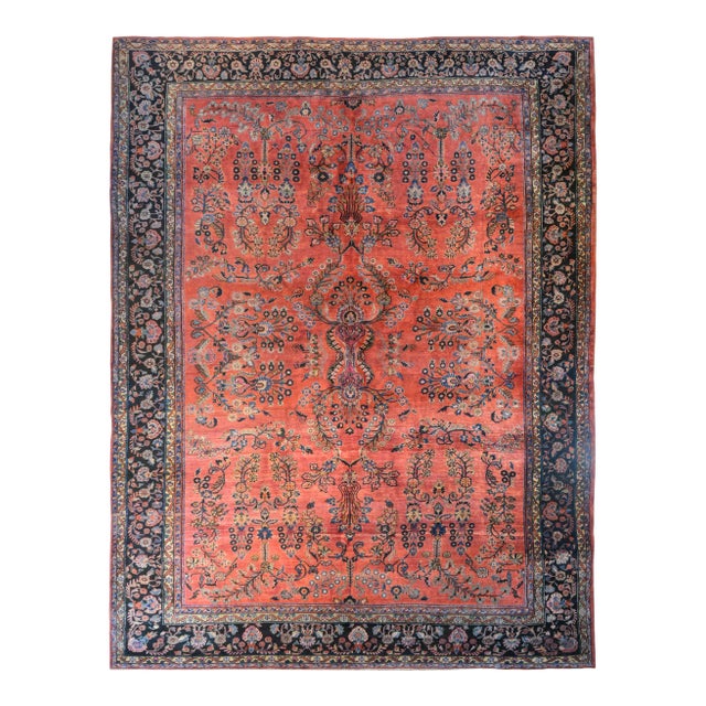 Early 20th Century Sarouk Mahajeran Rug For Sale