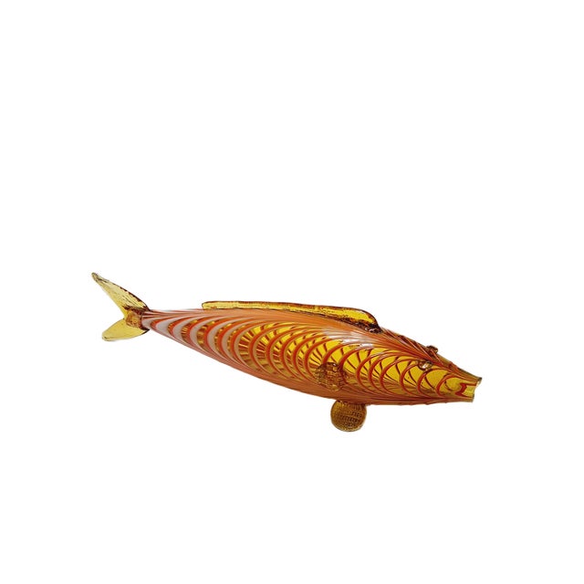Fish Glass Figurine, Czechoslovakia, 1960s For Sale - Image 3 of 16