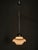 Vintage Art Deco Bauhaus Opaline Glass and Chrome Pendant Light, 1930s For Sale - Image 4 of 11