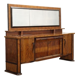 Vintage Cupboard in Walnut, Italy, 1930s For Sale