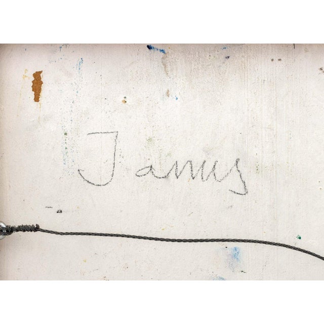 Late 20th Century Robert Dandarov "Janus" Oil on Panel For Sale - Image 5 of 5