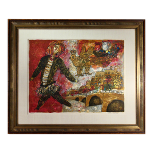Théo Tobiasse Le Pieton De Paris C. 1975 Reproduction Print