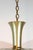 Spun aluminum fixture with anodized brass finish. Newly rewired for a single standard bulb. Ten available, priced...
