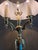 Late 20th Century Brass Bouillotte Style Candelabra Table Lamp For Sale - Image 4 of 15