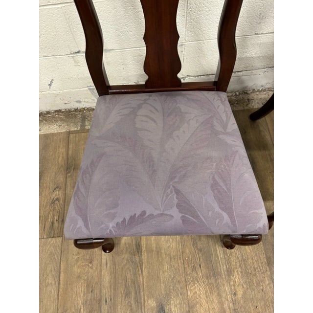 Ethan Allen Vintage Ethan Allen Georgian Court Dining Side Chairs - Set of 6 For Sale - Image 4 of 16