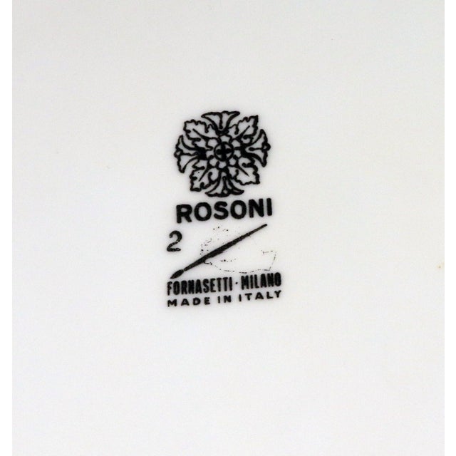 Rosoni Pattern Piero Fornasetti Porcelain Plates, a Numbered Set of Six For Sale - Image 12 of 17