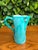 Ceramic Mid Century Italian Turquoise Art Pottery Vessel | 6.5” For Sale - Image 7 of 9
