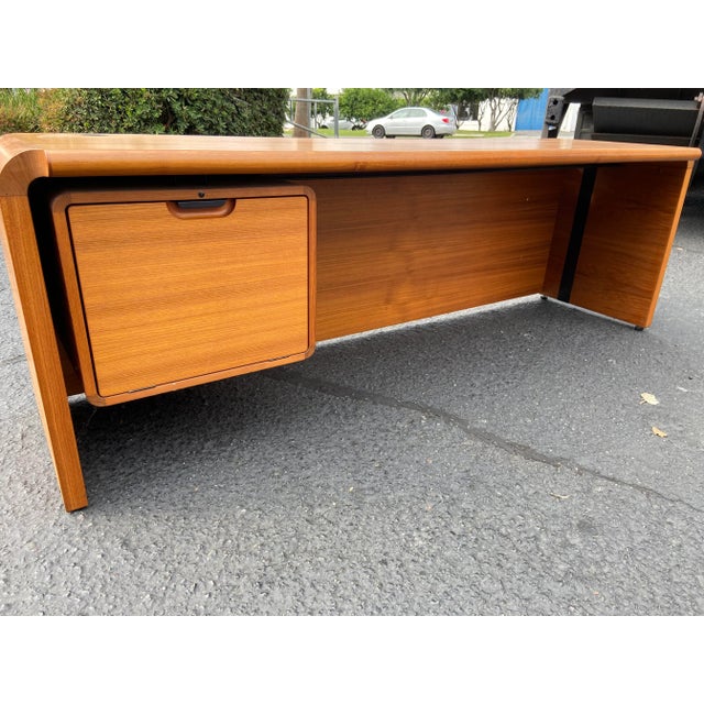 Copper 1990s Vintage Mid Century Modern Credenza For Sale - Image 8 of 12