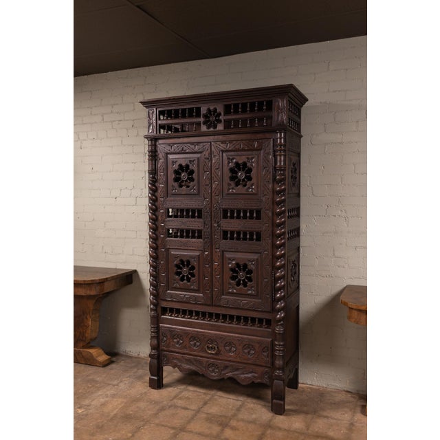 1800s French Breton Cabinet For Sale - Image 6 of 16