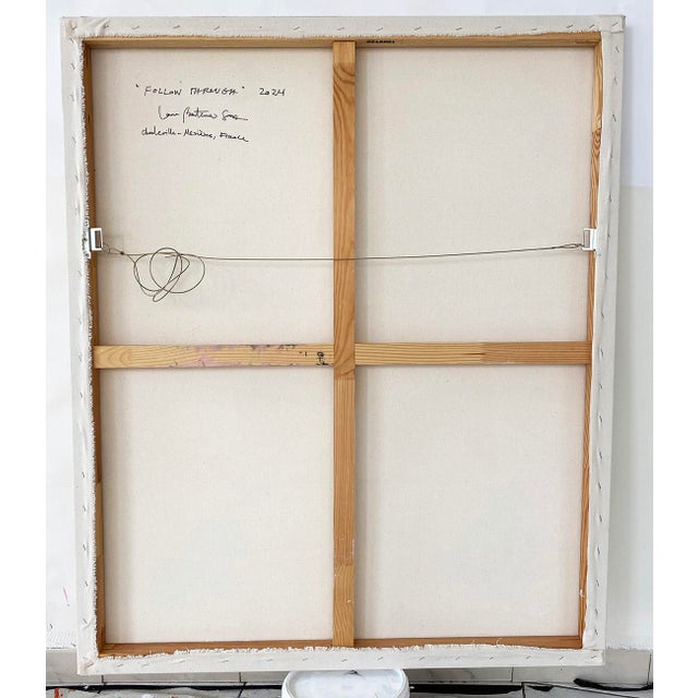 Contemporary Abstract Acrylic on Canvas Painting "Follow Through" by Laura Basterra Sanz For Sale - Image 9 of 11