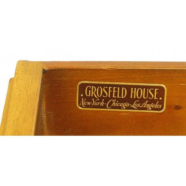 Grosfeld House Bleached Walnut & Mahogany Empire Night Stand For Sale - Image 10 of 11