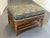 Vintage Upholstered Waverly Fabric "Persia" Ottoman With Turned Wooden Legs For Sale - Image 11 of 12