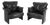 Pair Rolf Benz Modern Leather Lounge Chairs For Sale